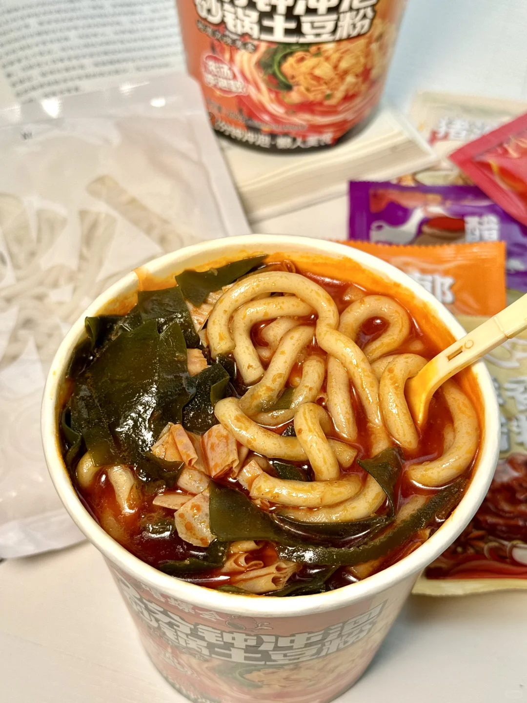 在宿舍吃土豆粉！！含金量懂的都懂?