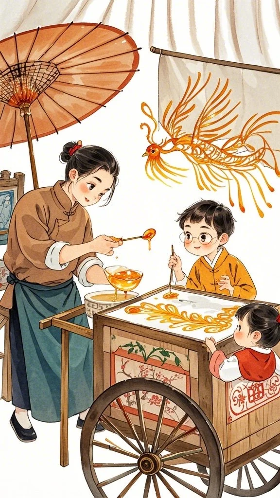 绘画素材——中国风糖画