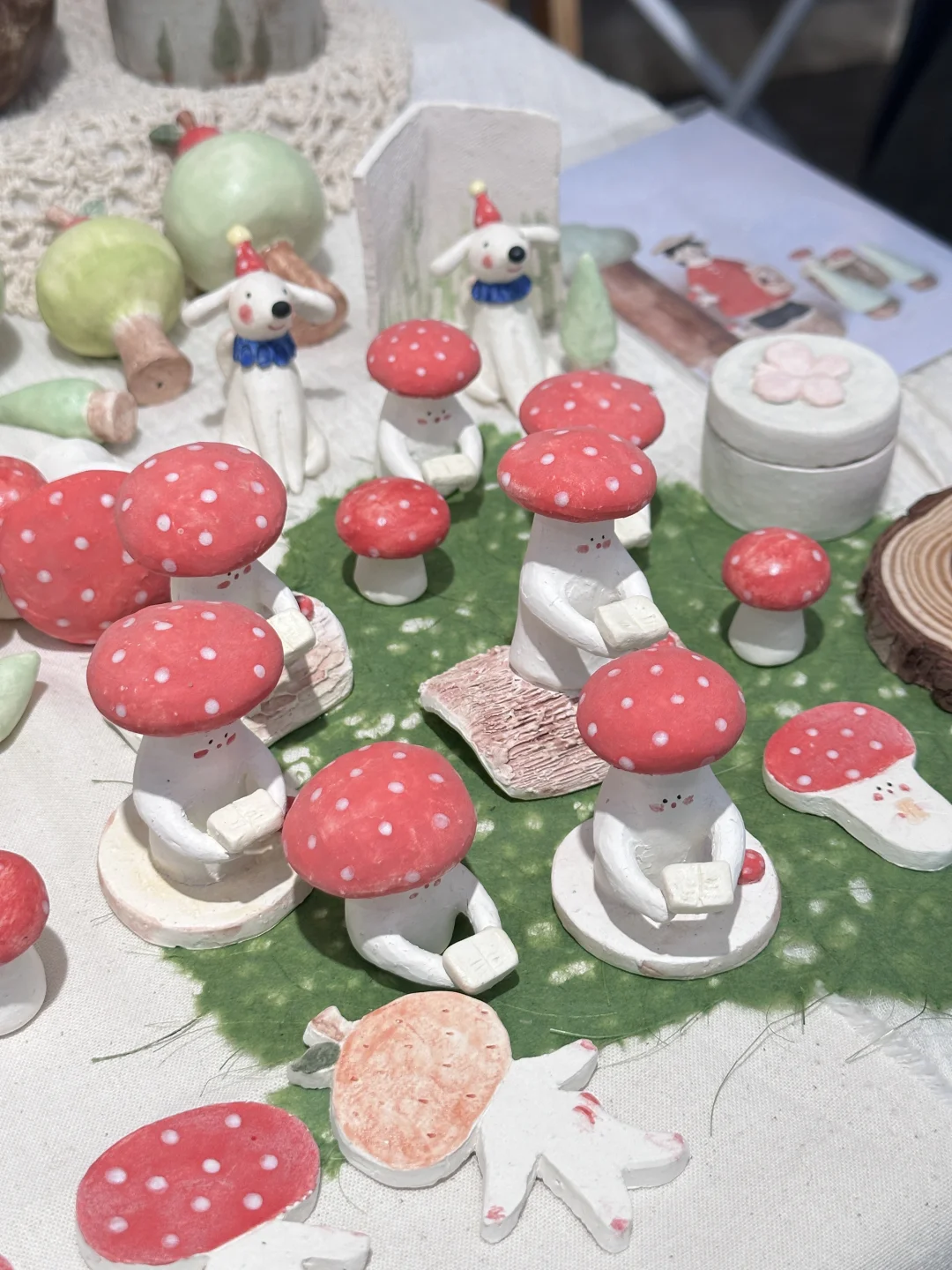 可可爱爱的陶艺玩偶们??