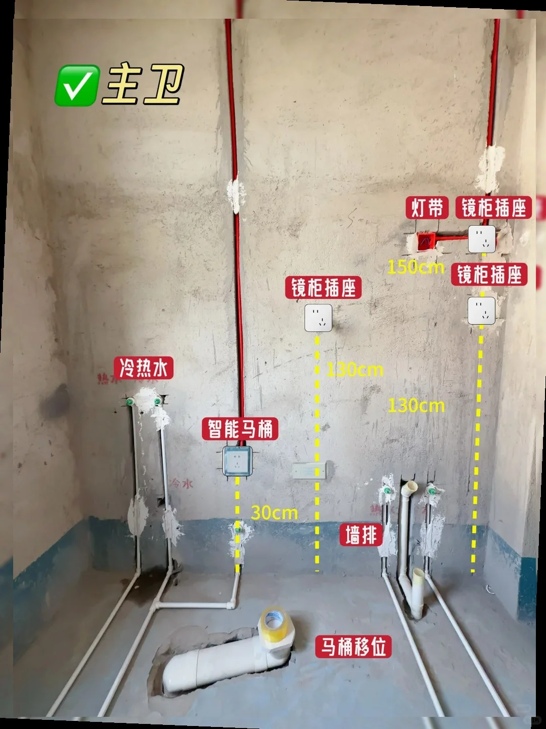 全屋水电位置图！替你们整理好了 拿走拿走