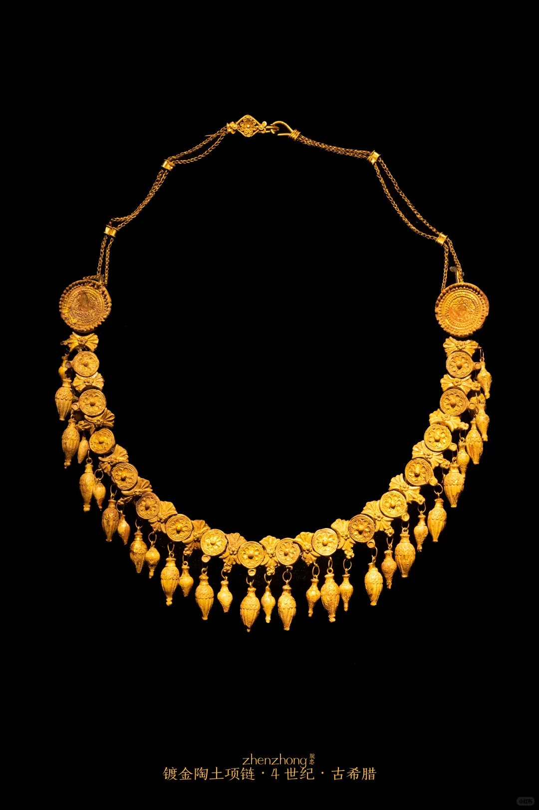 古希腊人极尽奢华的黄金项链