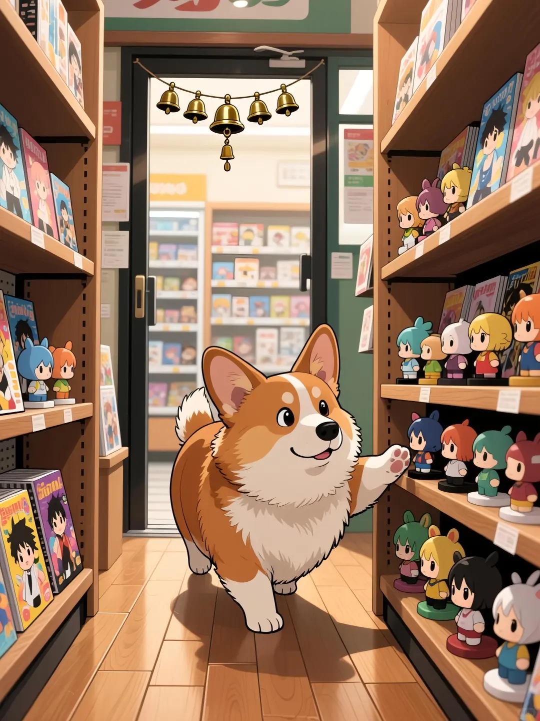 这个手办好可爱啊！让我碰碰看！