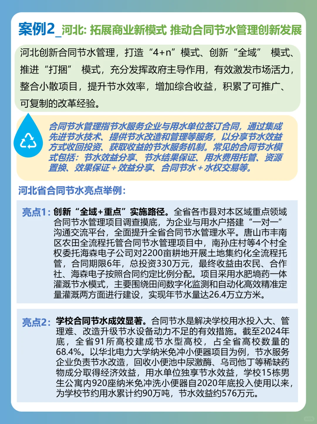 案例| 2024年中国节水十大经典案例:上篇