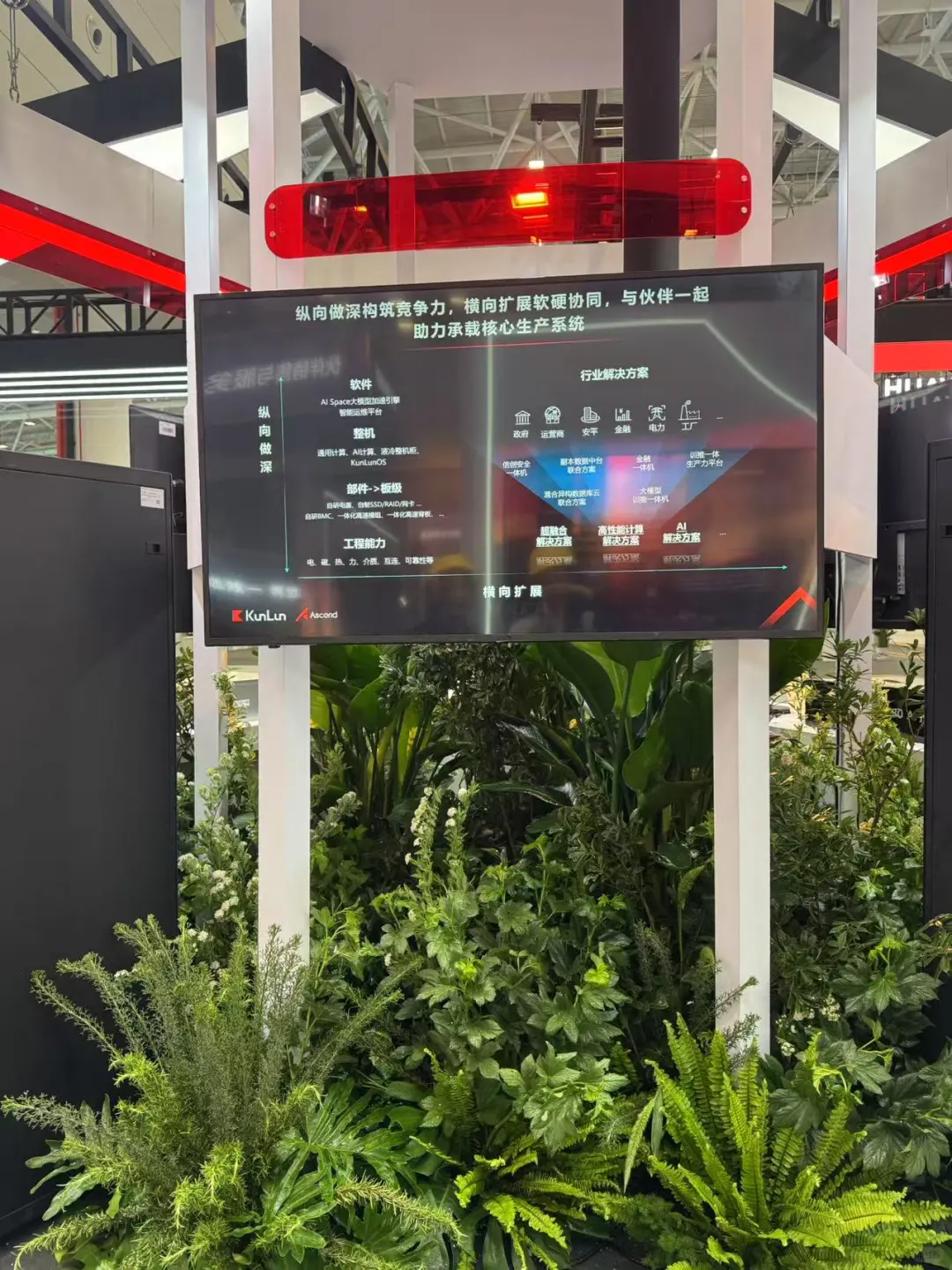 华为2025年供应商大会展台植物装饰