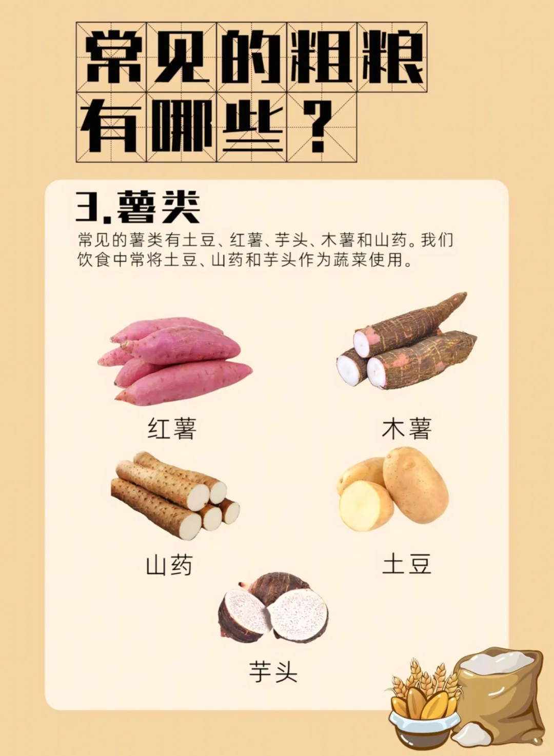 常见的粗粮全谷物