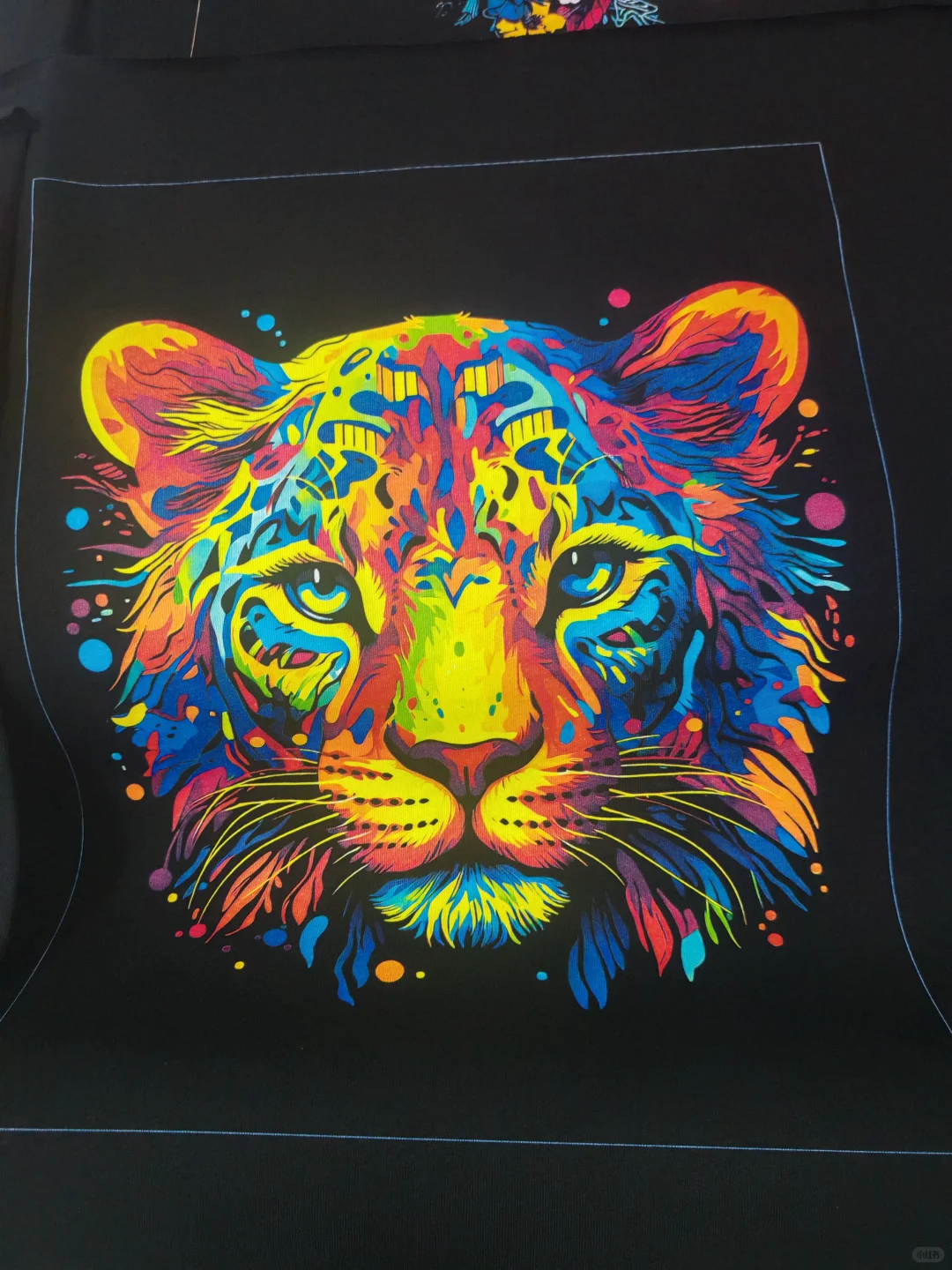 兄弟头涂料直喷打印效果