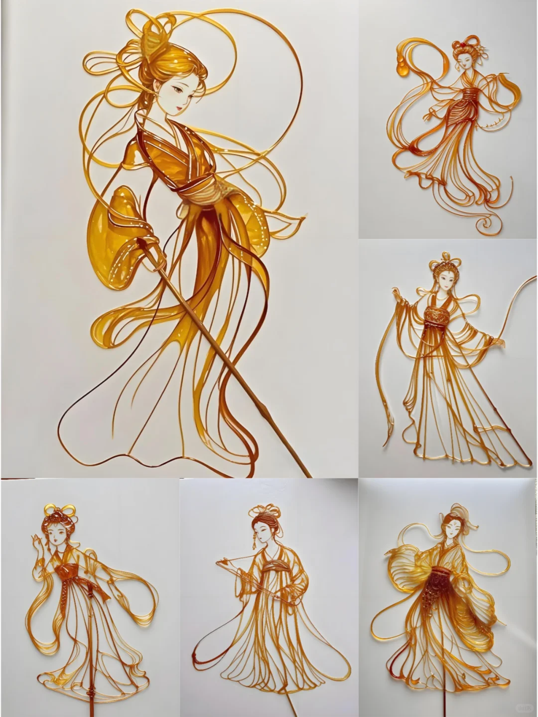 中国非遗 || 糖画中的古装仙子来啦！