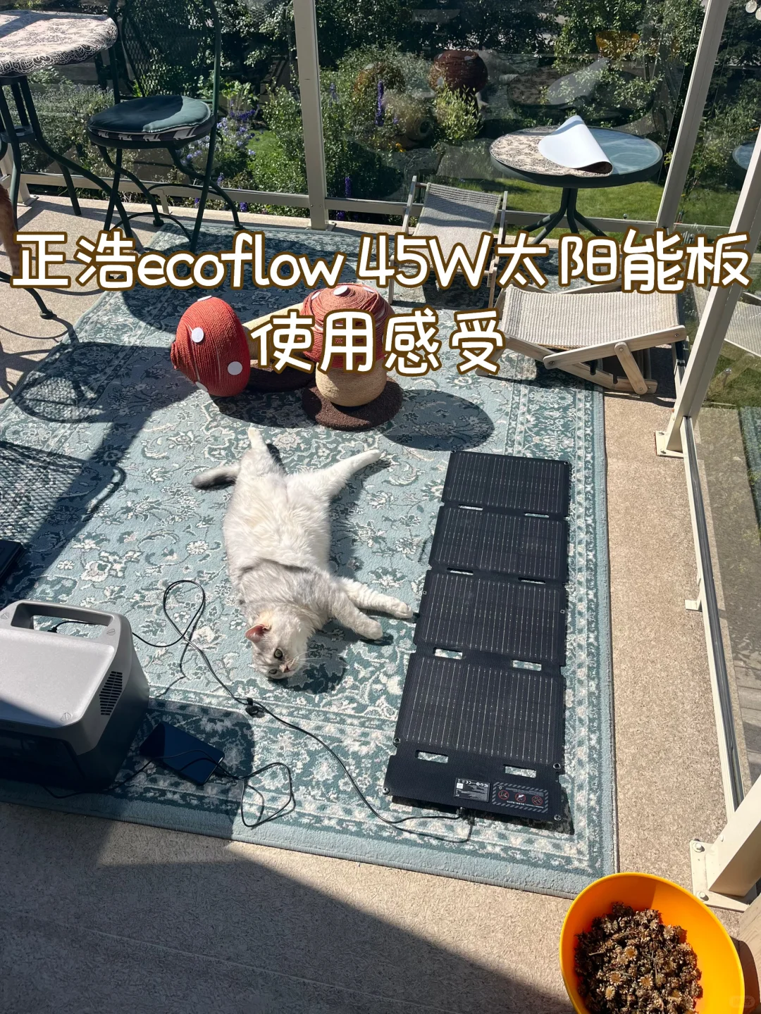 正浩ecoflow 45W太阳能板使用感受