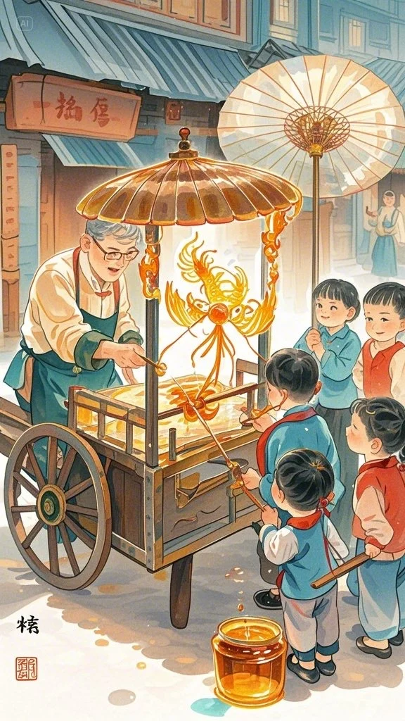 绘画素材——中国风糖画