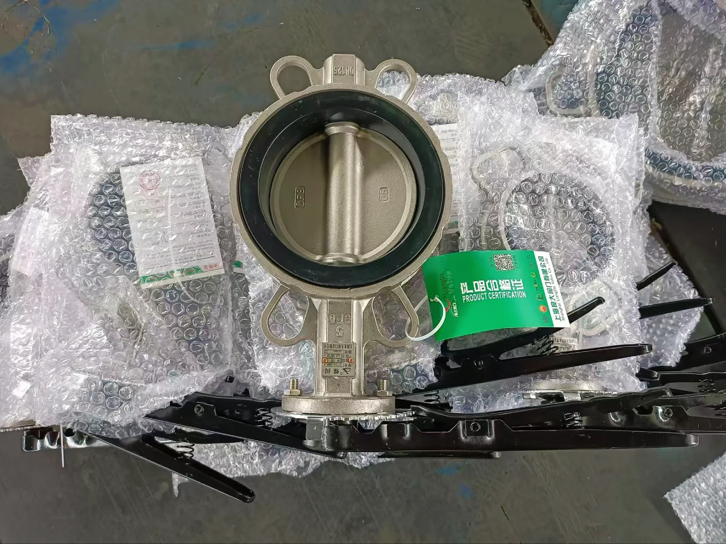 D71X对夹式不锈钢蝶阀，十大阀门品牌厂家