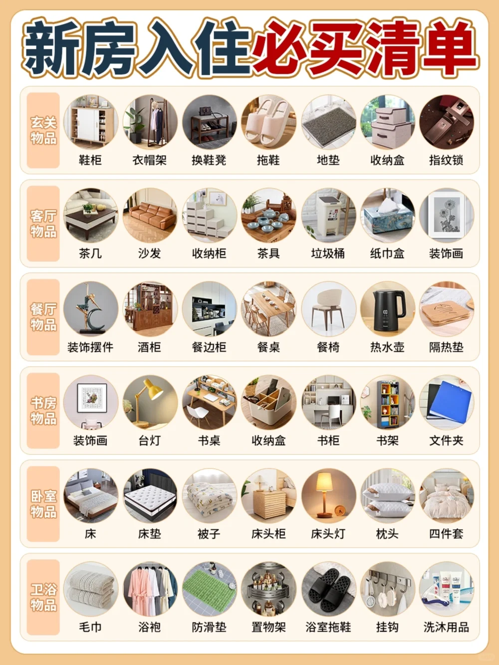 新房入住必买1000份家居好物清单(一)