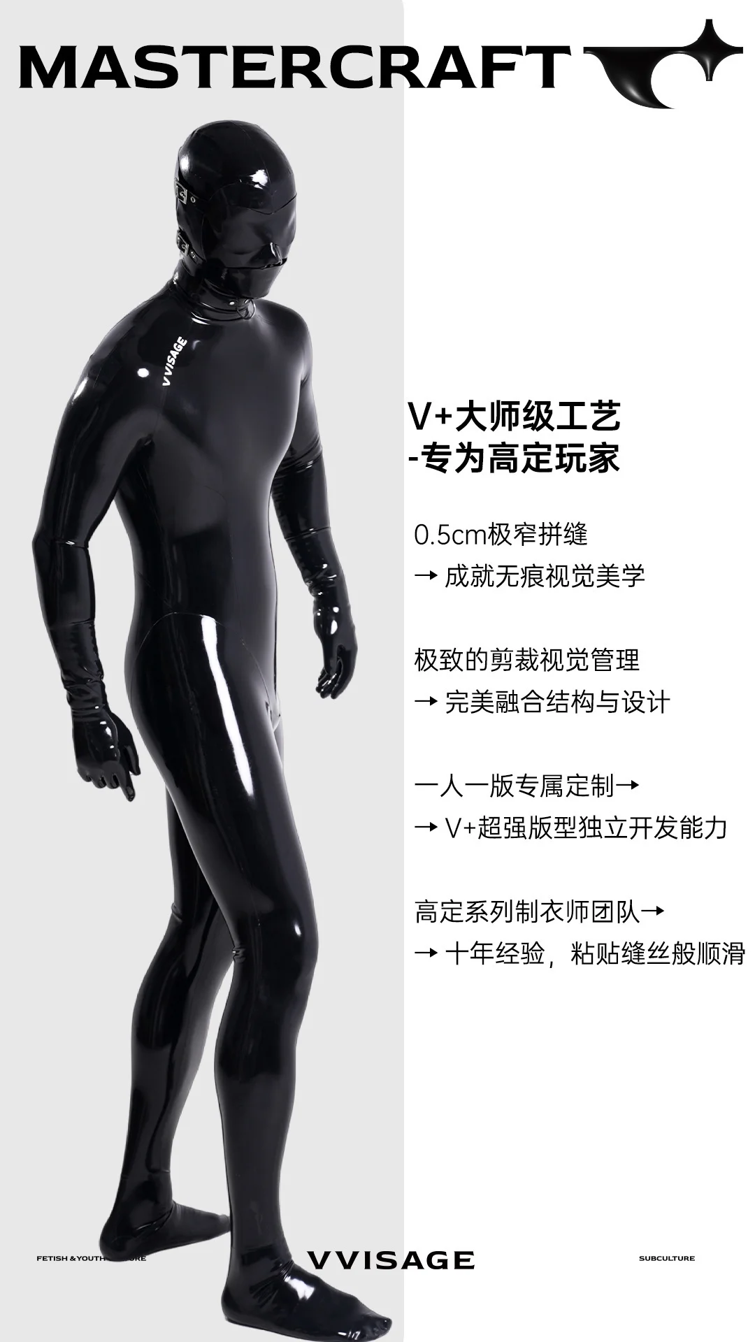 高定男款胶衣重磅升级V+2.0