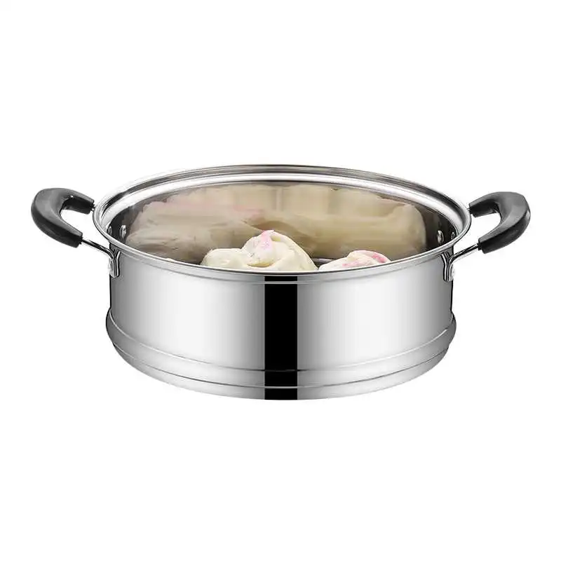 蒸笼不锈钢家用笼屉加高加厚蒸屉蒸锅炒锅通