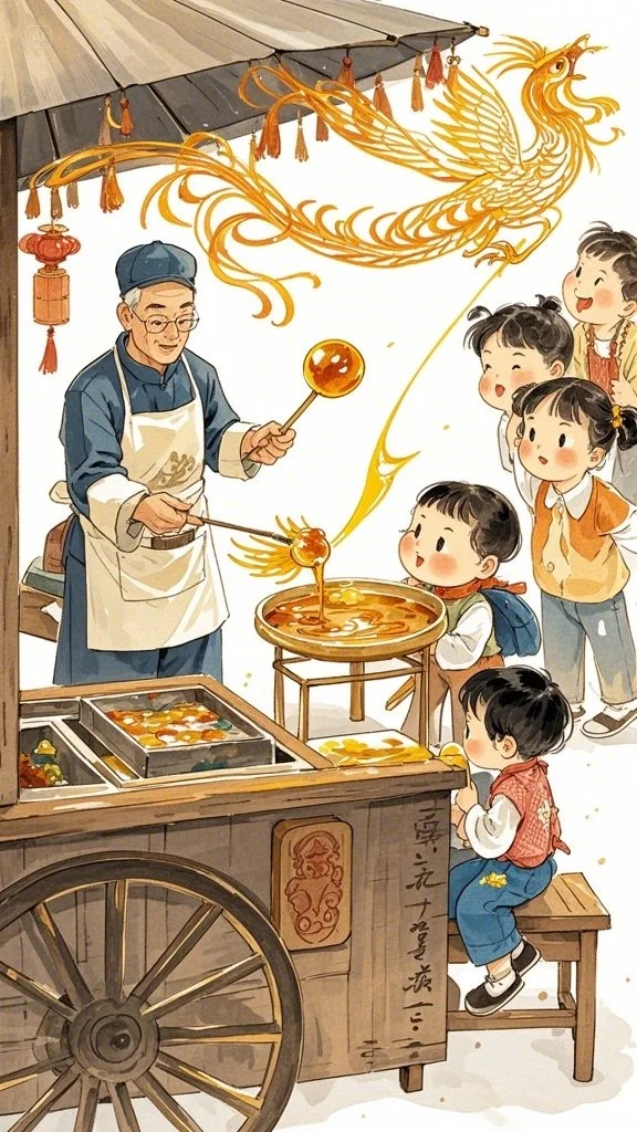 绘画素材——中国风糖画