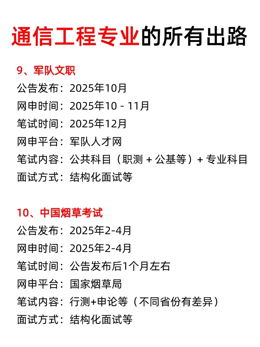 属于通信工程专业的好日子来啦!!