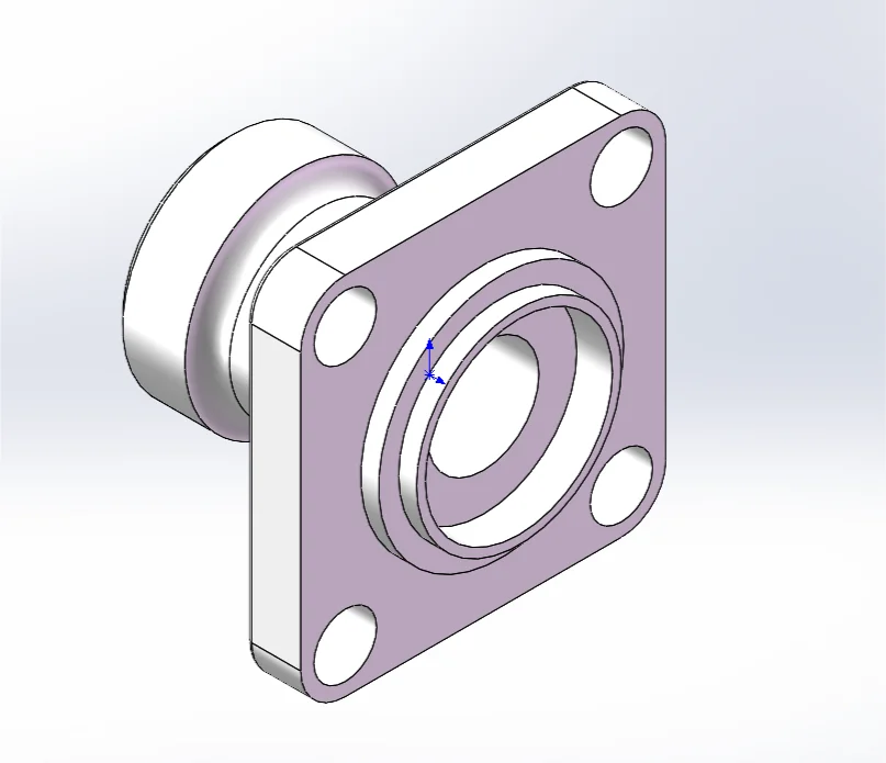 阀体接头三维建模转二维