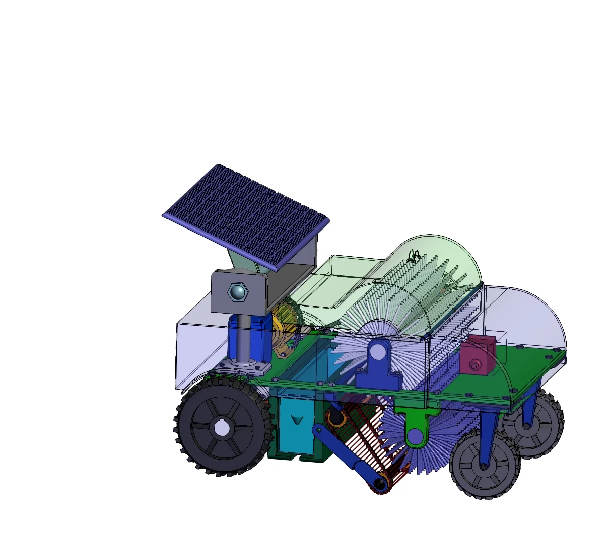 草坪垃圾自动清理回收机,大创项目