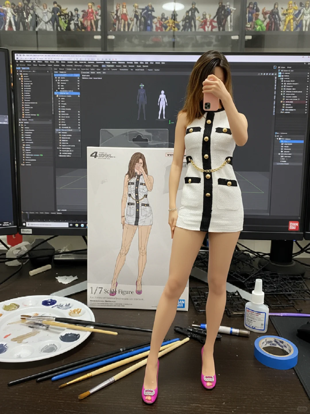 一晚上我做了40个手办（包含教程）