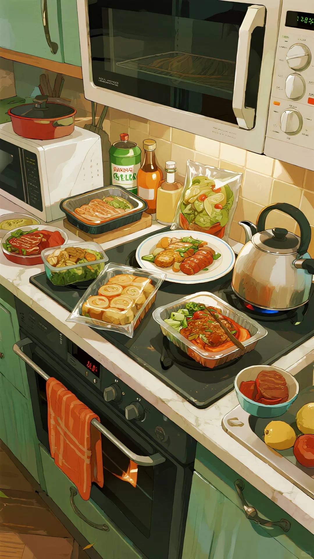 这么多“美味”预制菜，用微波炉出摊啦?