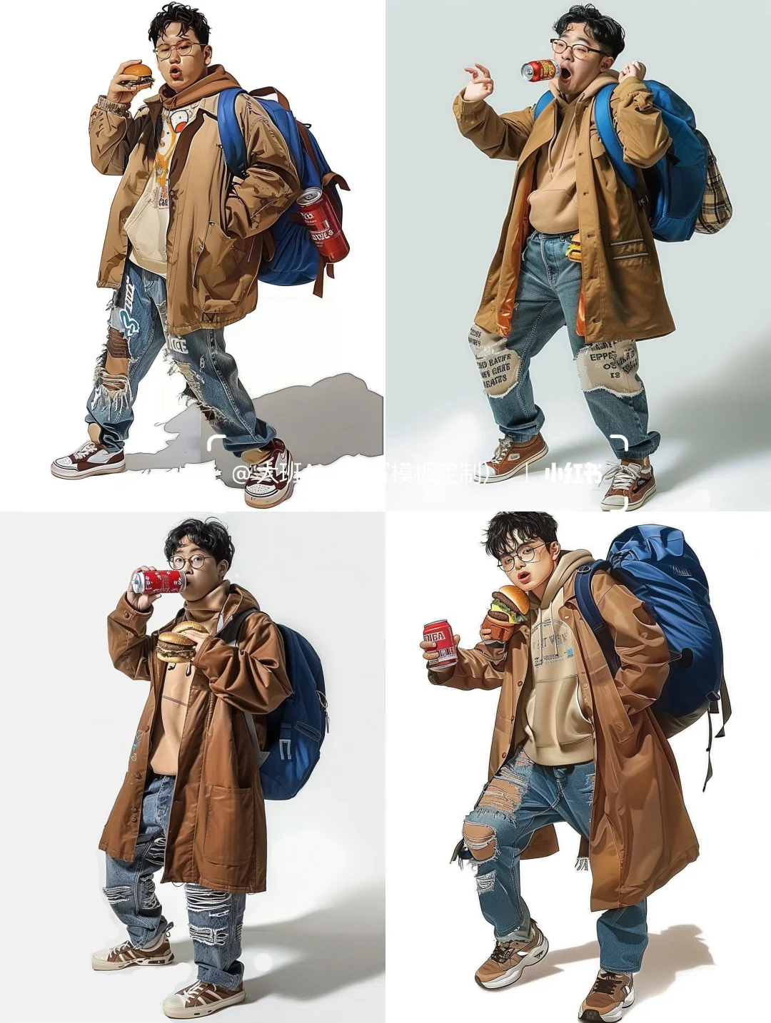 速写素材分享——喝可乐?