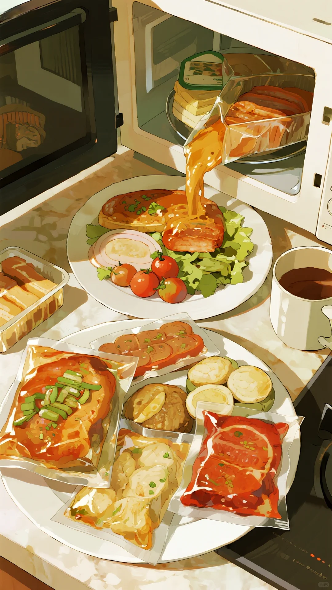 这么多“美味”预制菜，用微波炉出摊啦?