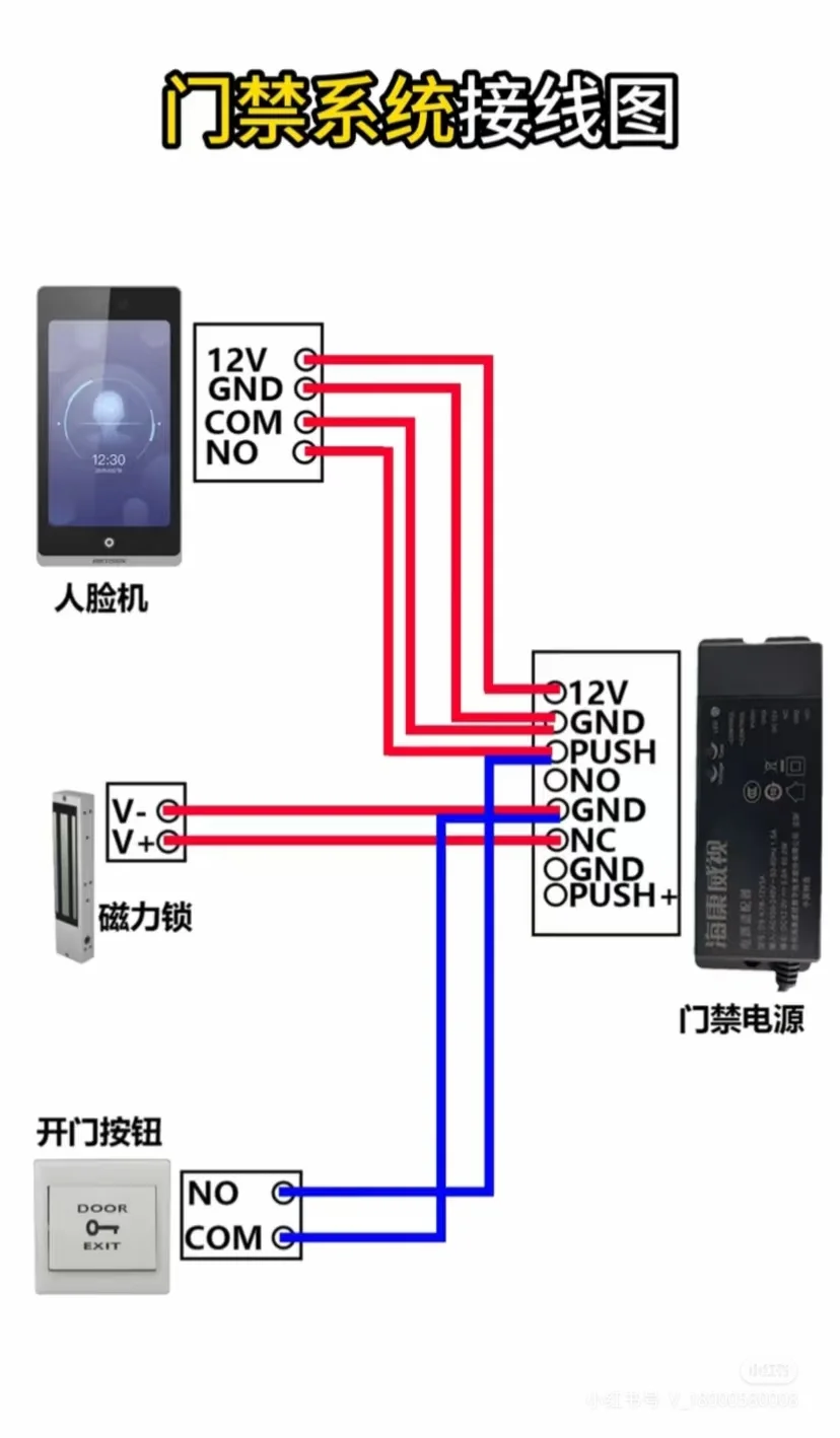 门禁道闸接线图