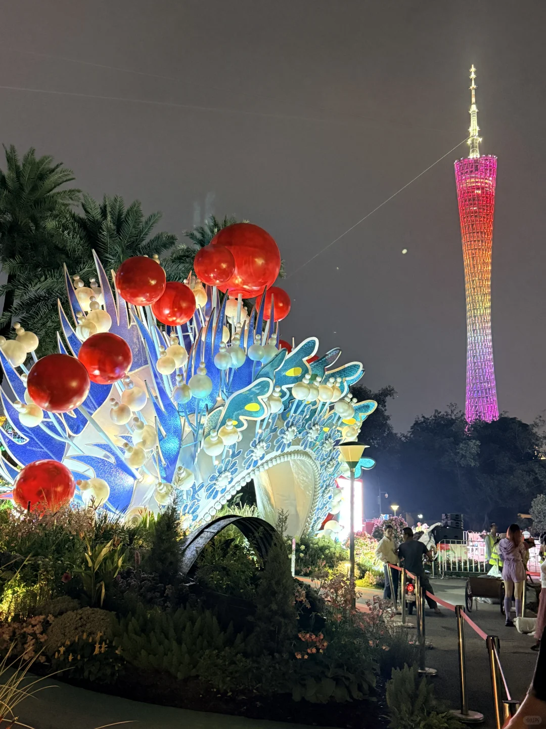 亮灯了！！广州的浪漫是花城给的！！