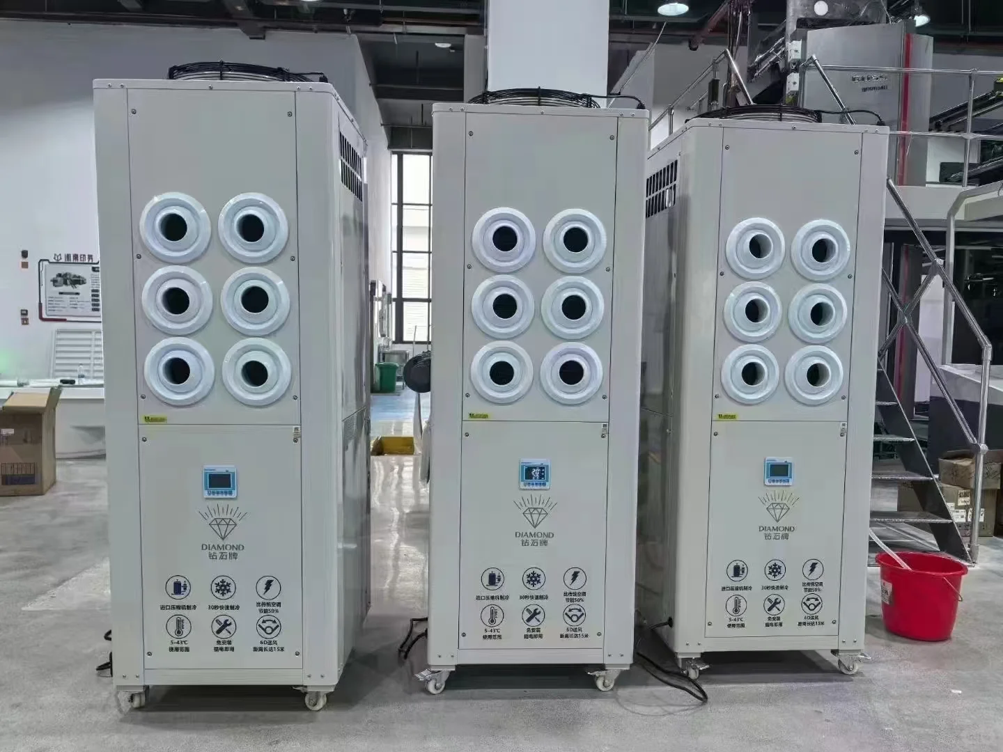 空调租赁冷风机出租厂房车间降温设备安装