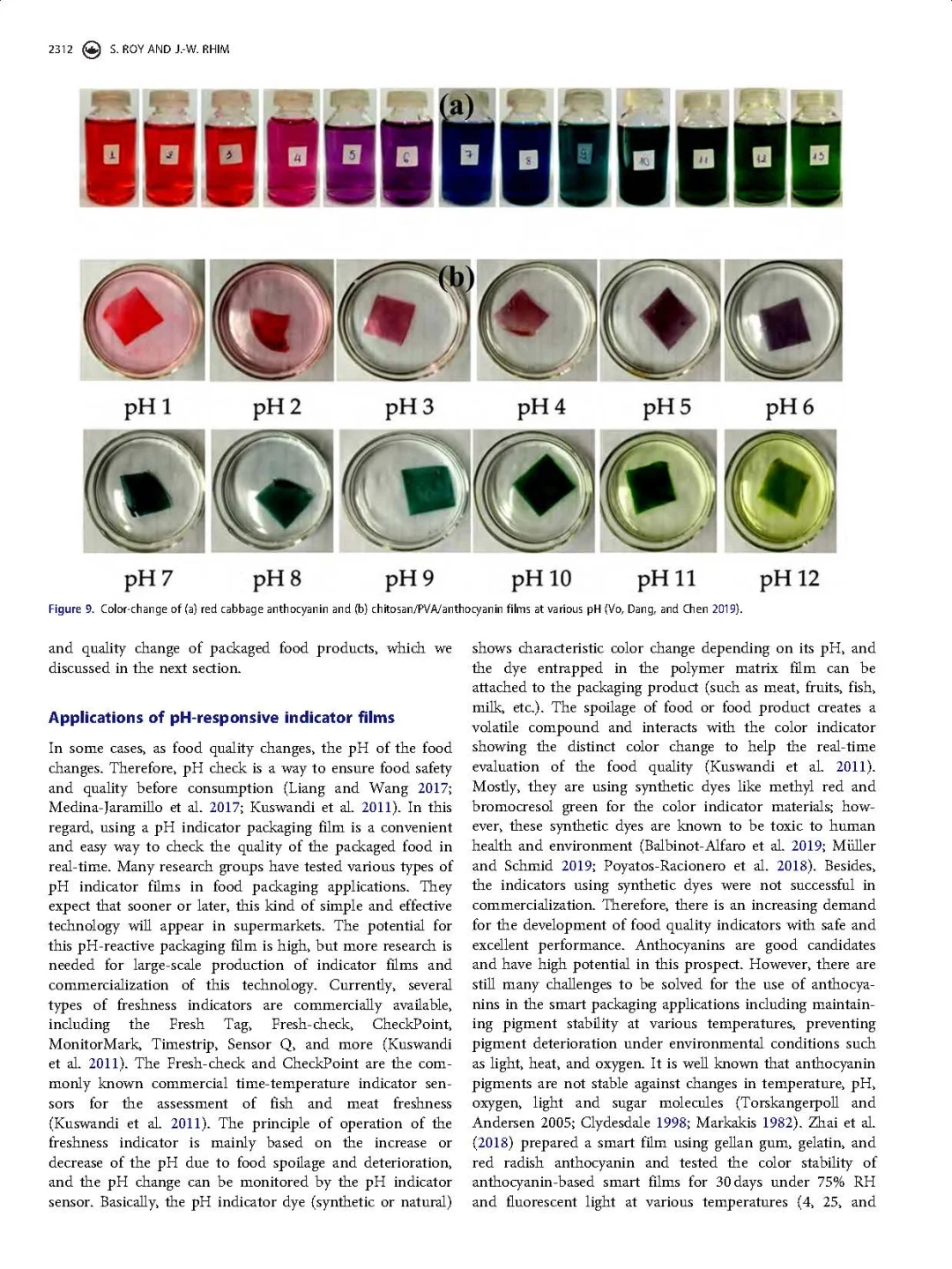 花青素着色剂及在pH响应变色指示膜中的应用