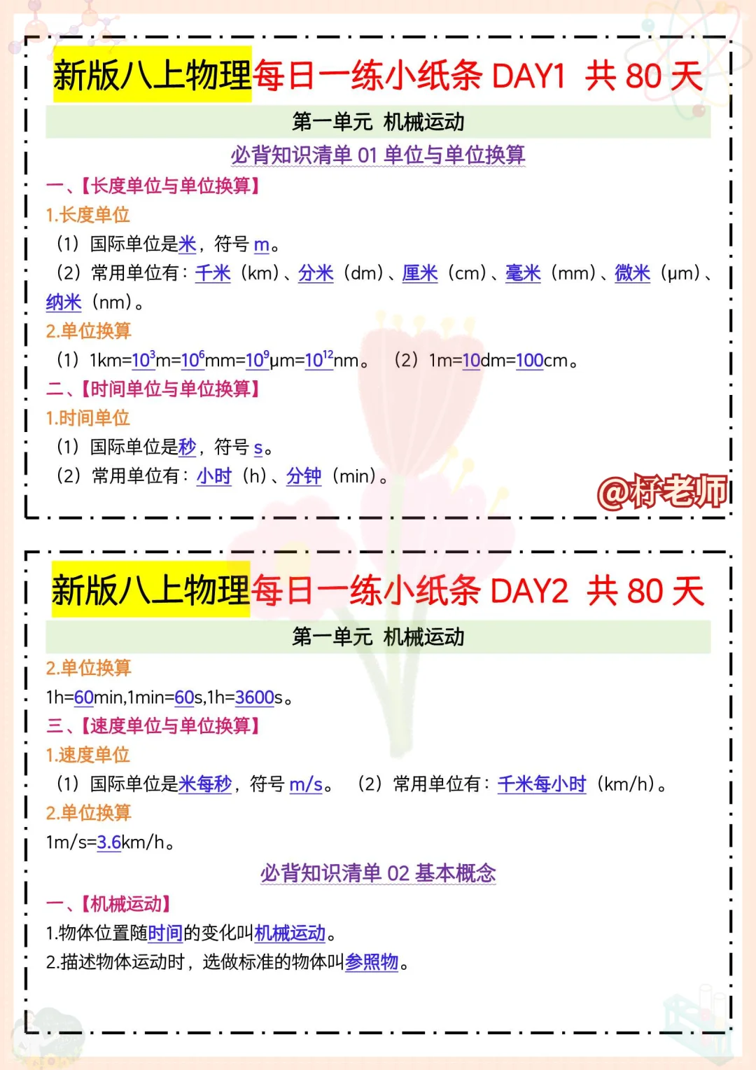 八上物理稳赢❗必背知识+光学作图，拿捏