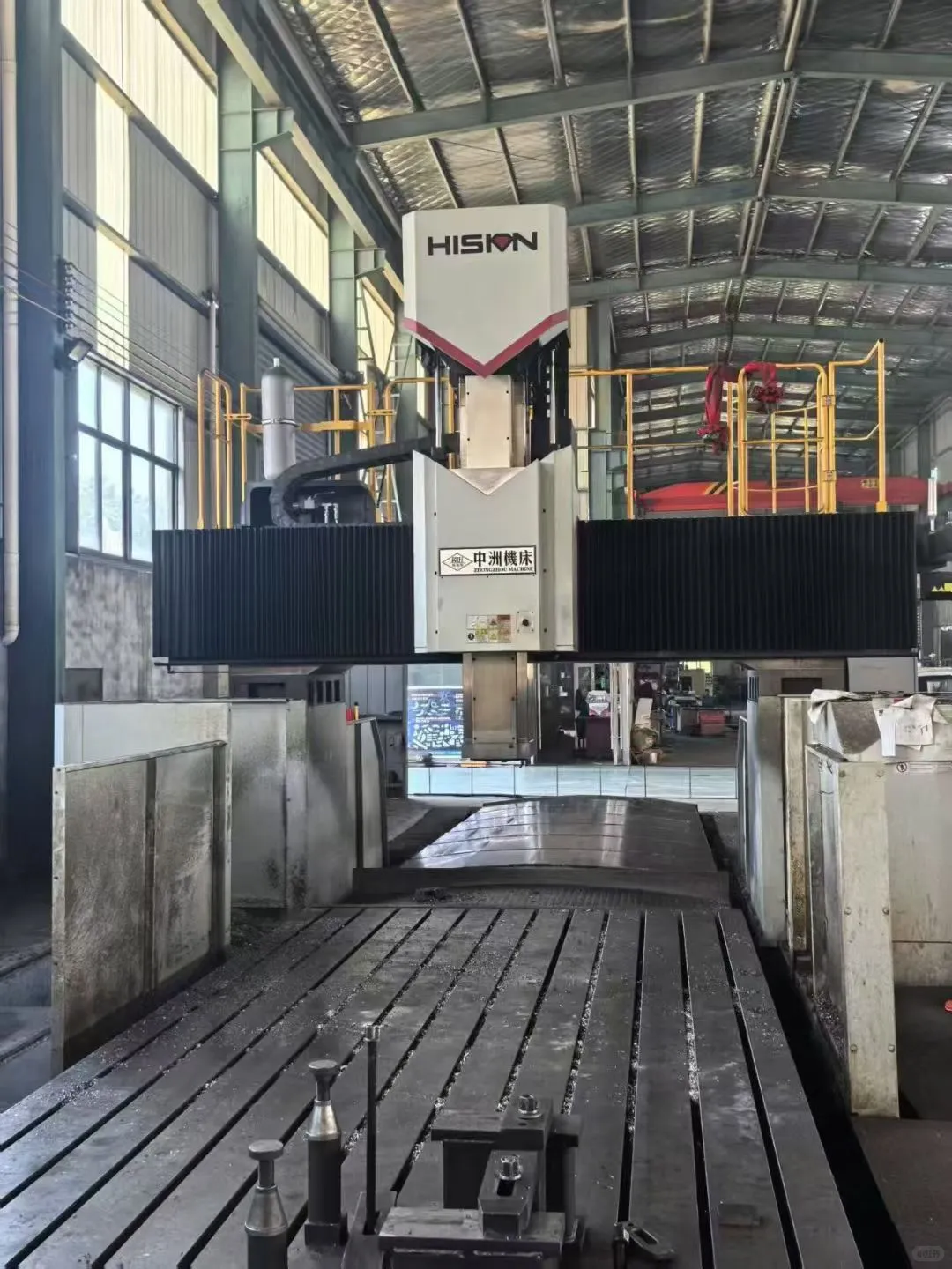 工厂在位22年海天6米龙门铣床，带自动头