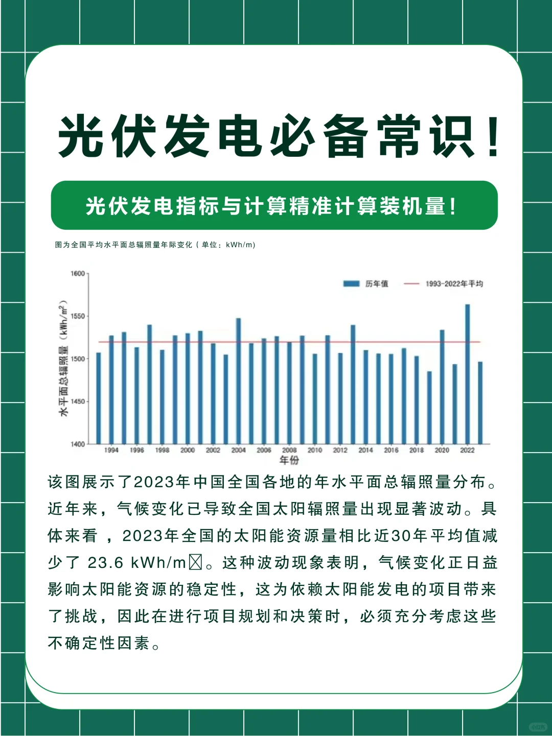 光伏发电必备常识！