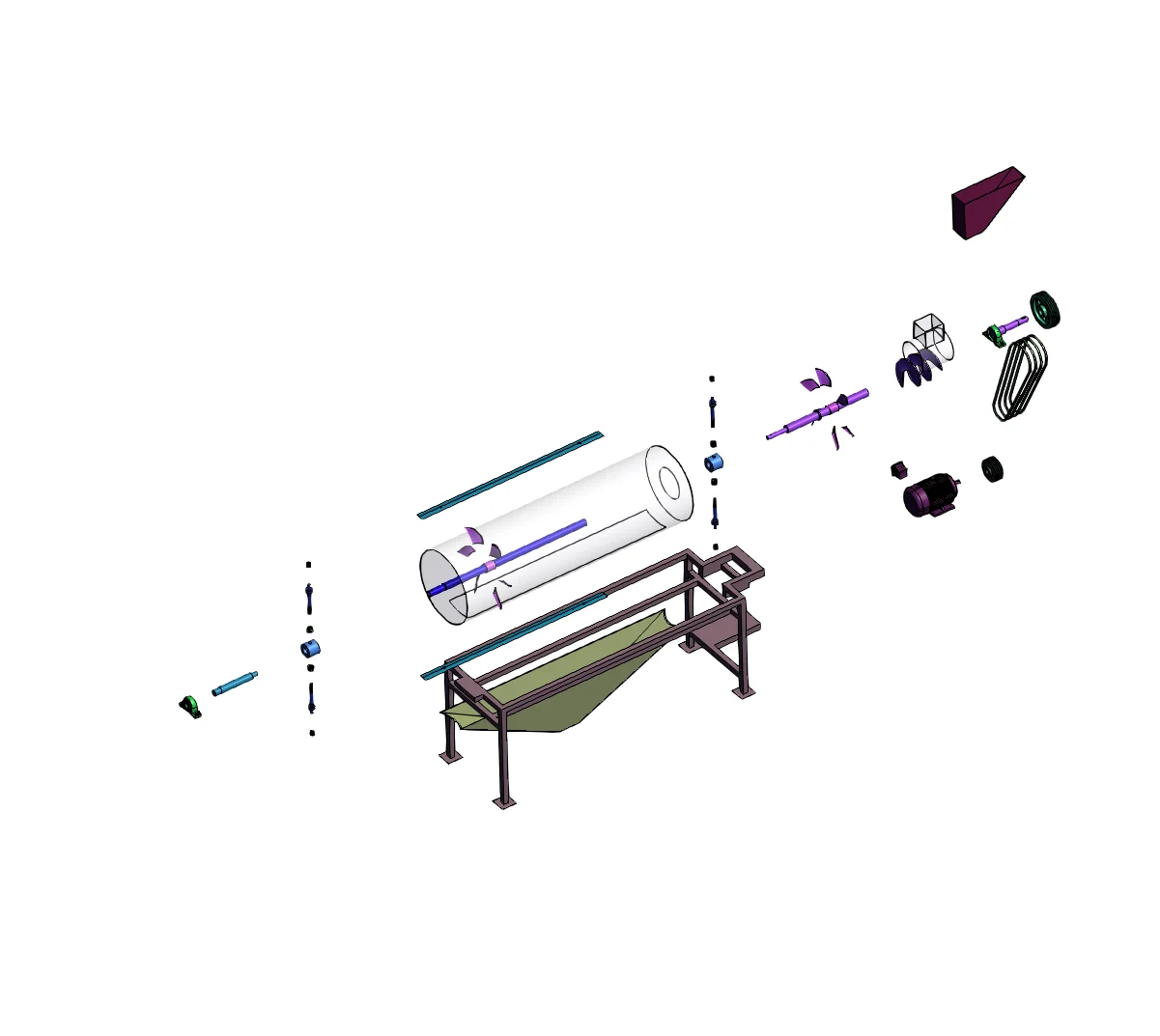 番茄打浆机-sw、cad、说明书、有限元、渲染