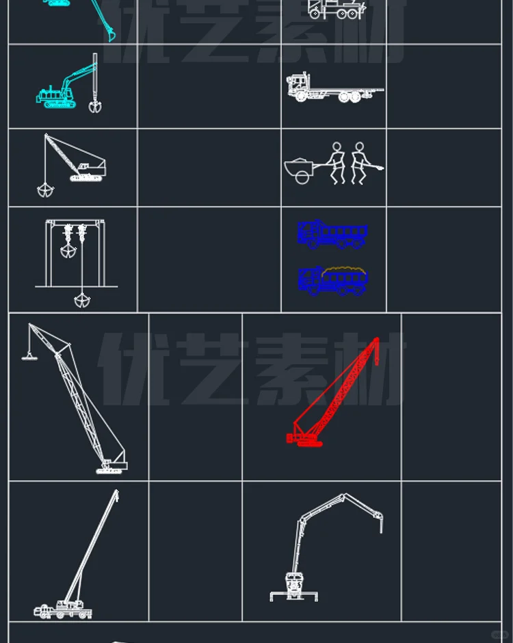 ?施工必备！CAD图块超全整理