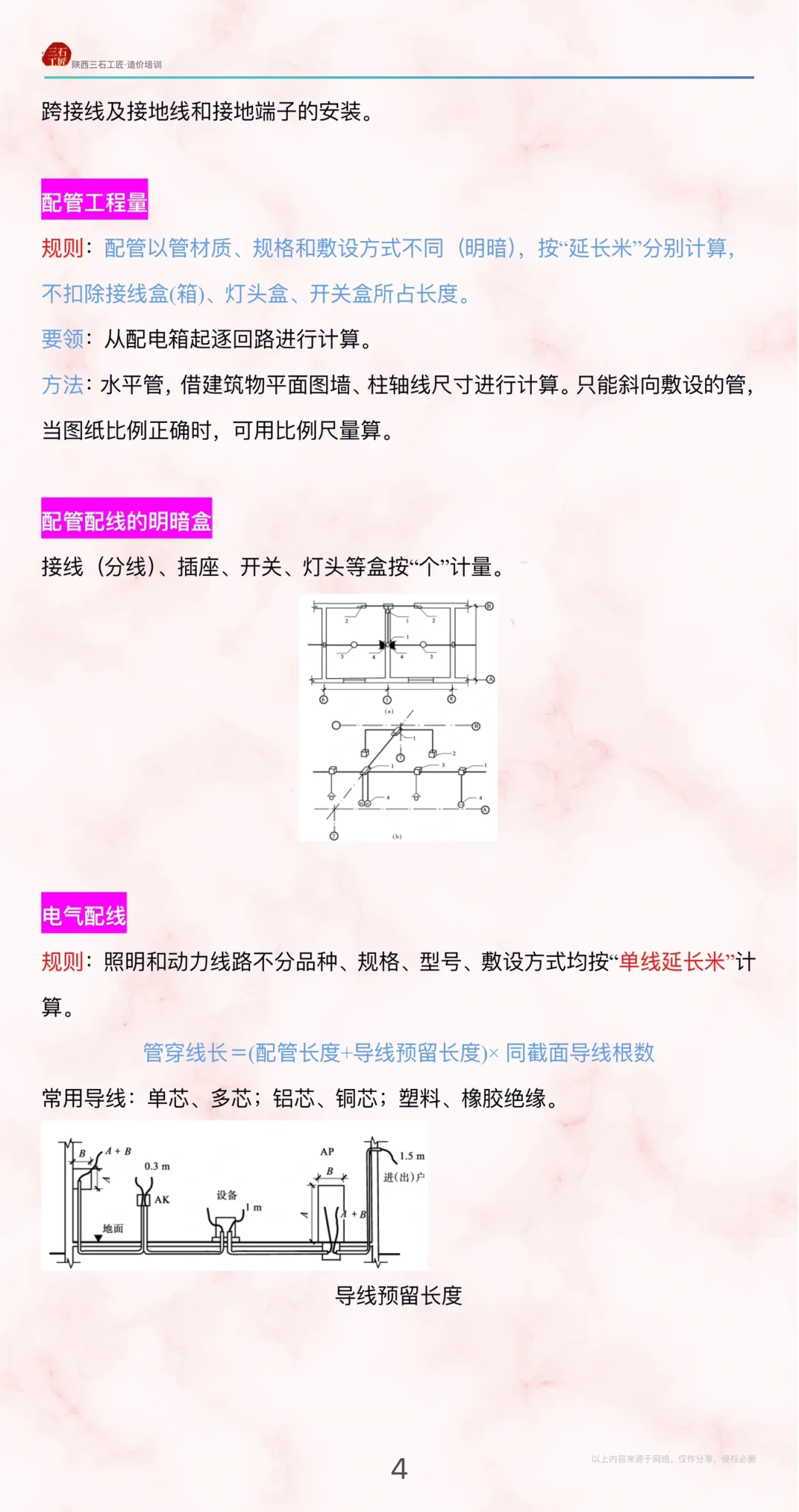 干货?建筑电气工程量计算方法！