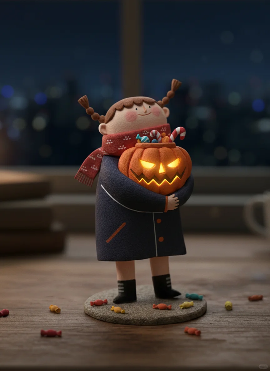 ?万圣节限定｜插画转石塑黏土