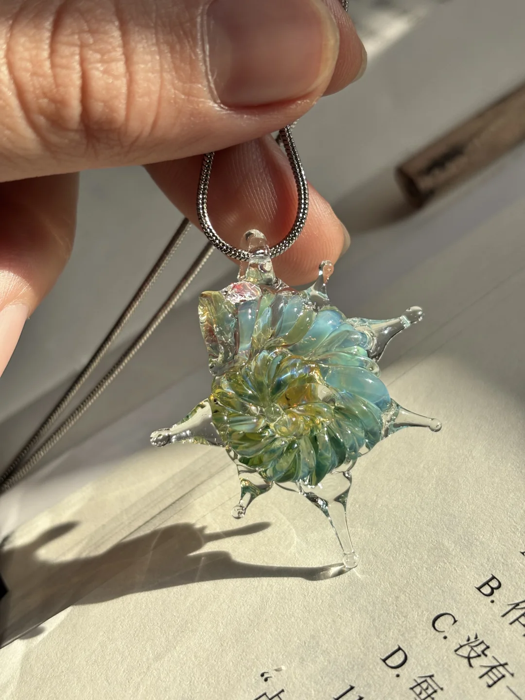 绿毛衣绿海螺绝配啊！！