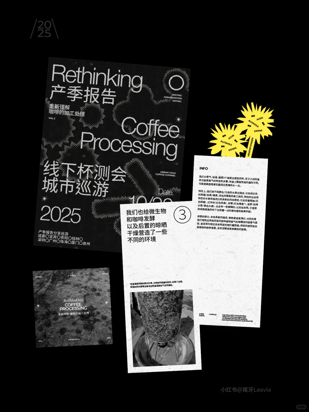 左滑看成品!把咖啡论文做成手帐 产季报告