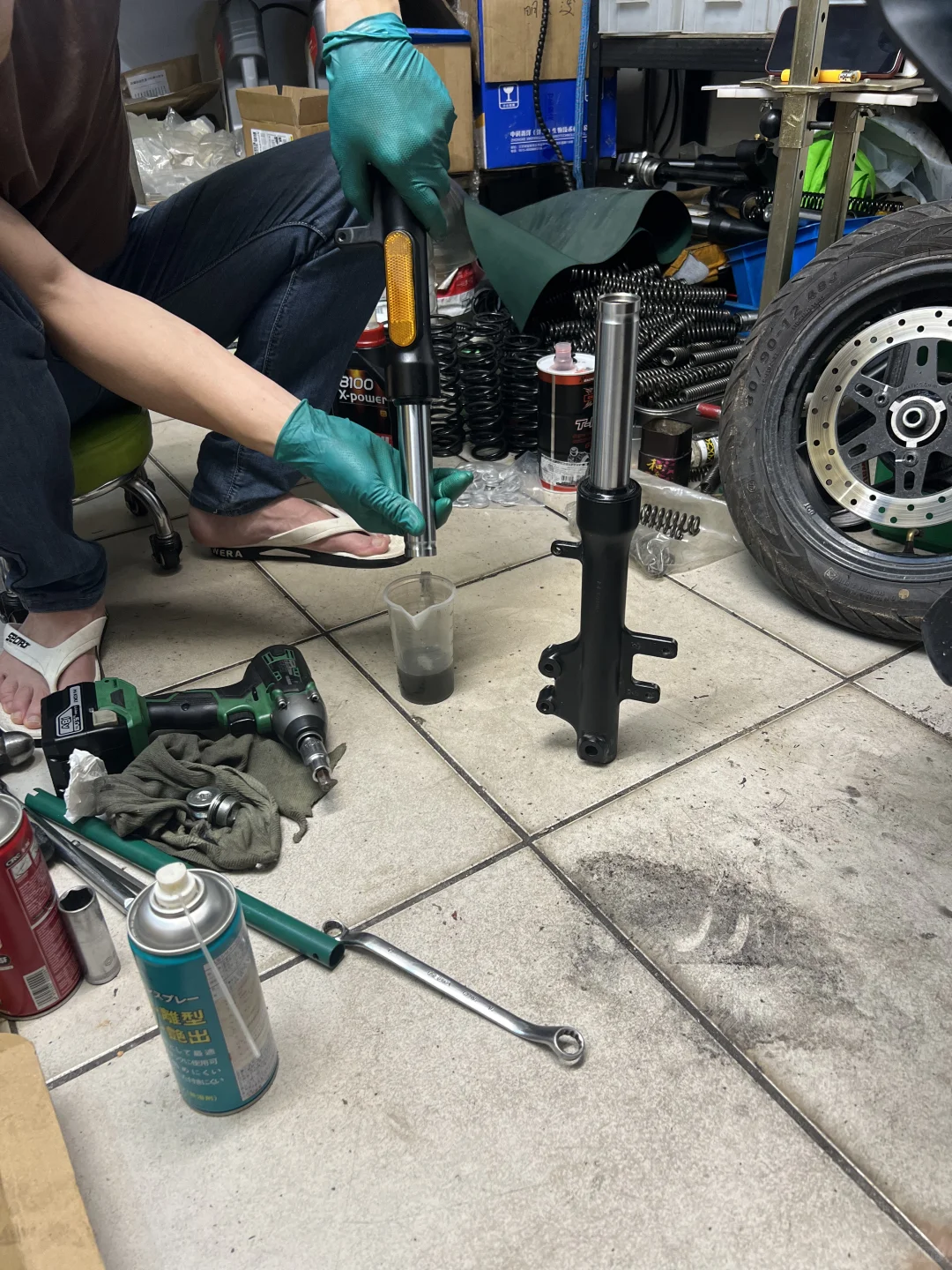 Mzmix原厂避震定重更换加强弹簧和避震油