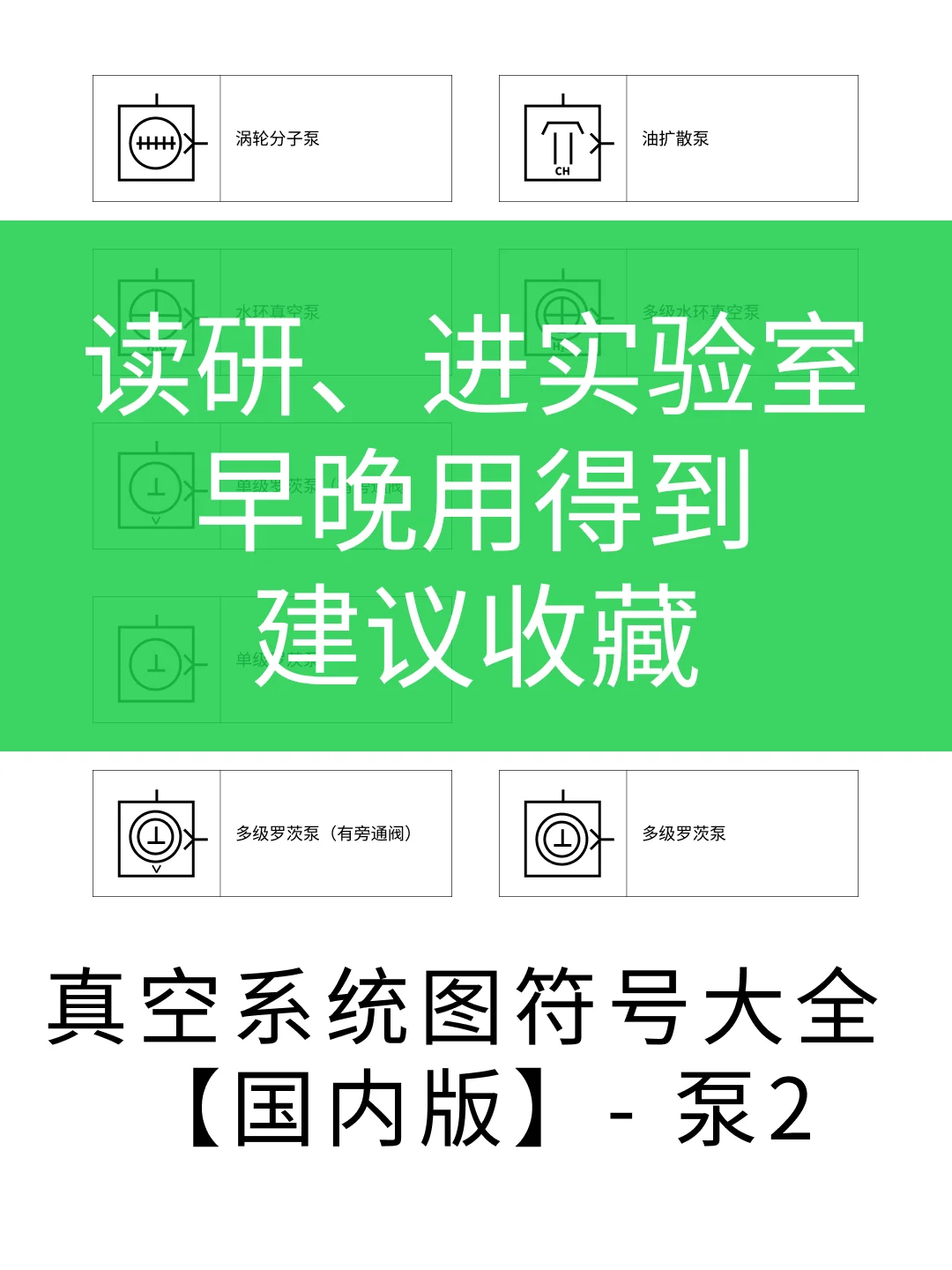 真空系统符号大全（国内版）– 泵（2/3）