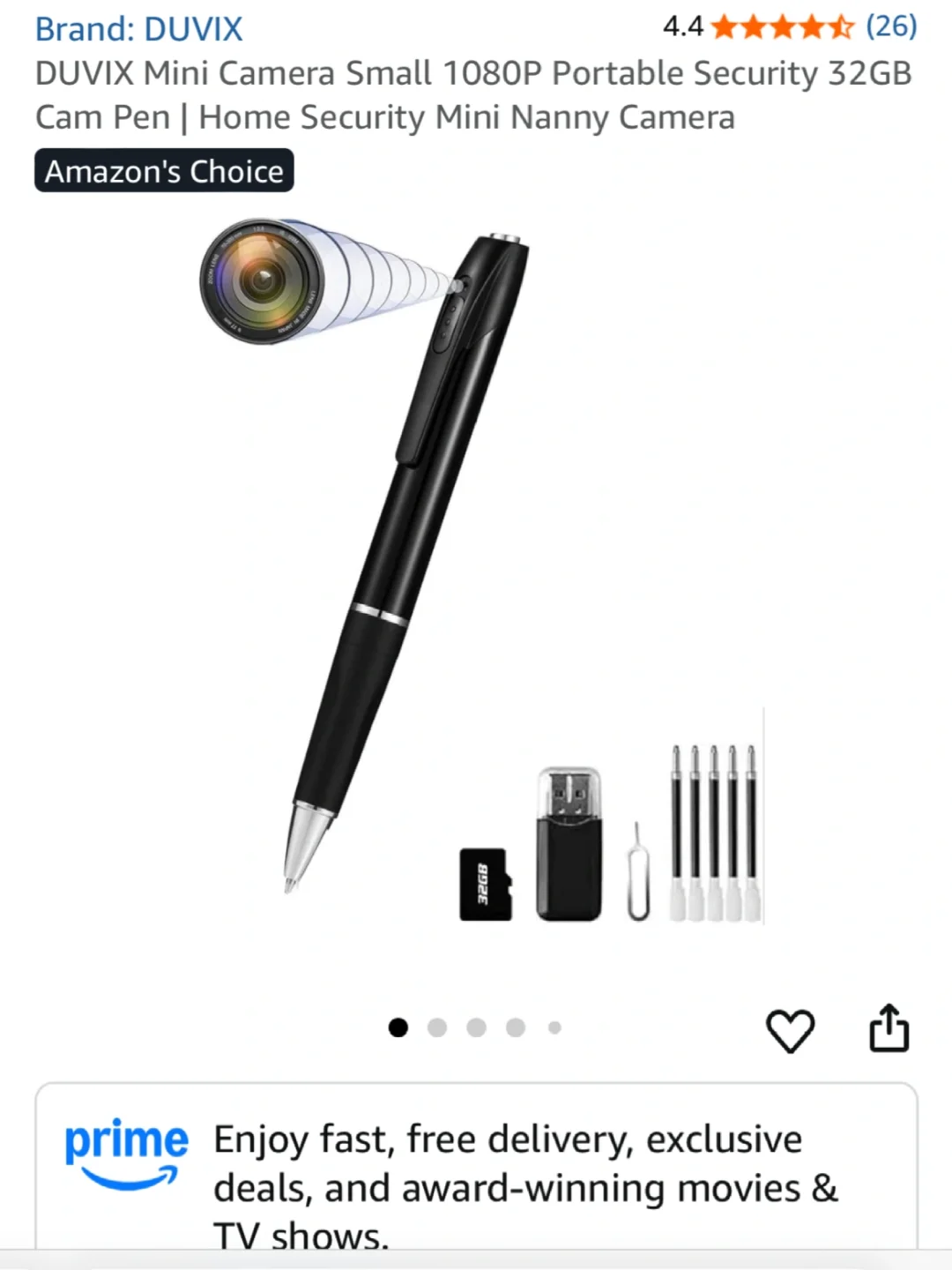 ?? 便携式笔形微摄机 60%OFF