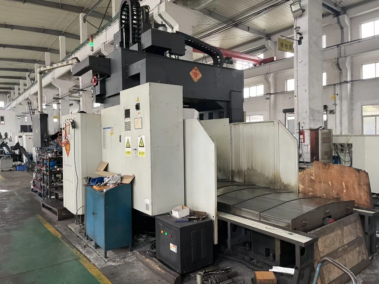 工厂在位18年宁波海天GLU18×30数控龙门铣床