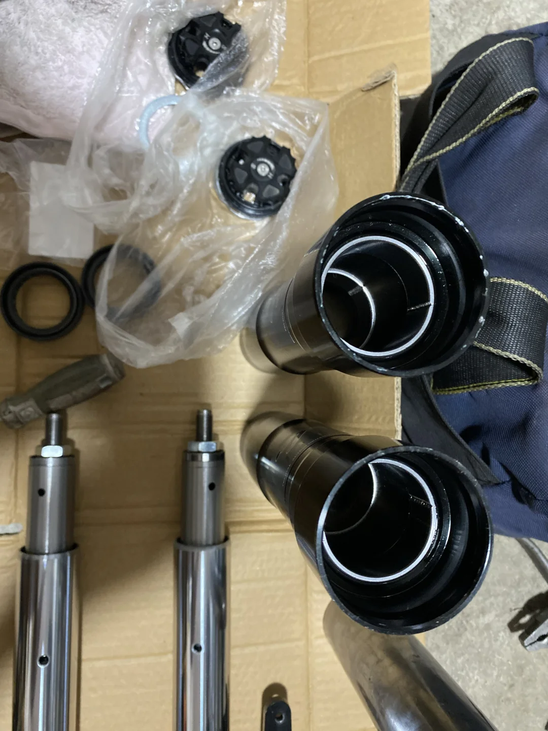 电摩前减震软想更换弹簧的车友看过来了➡️