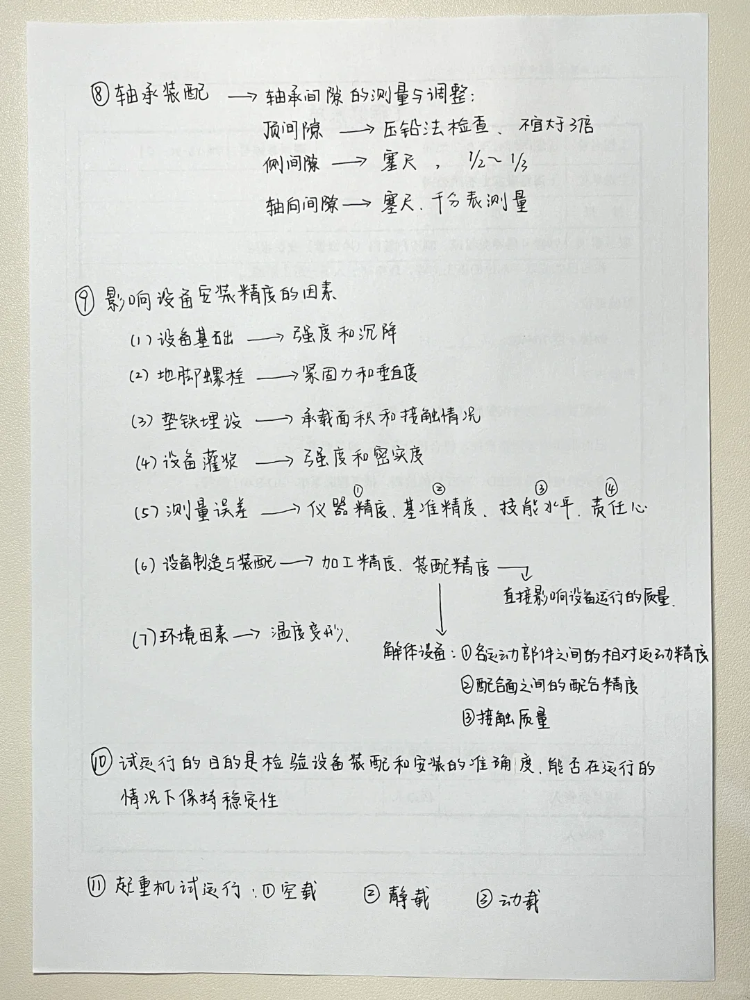 第四章 第一节机械设备安装技术 （机电实务）