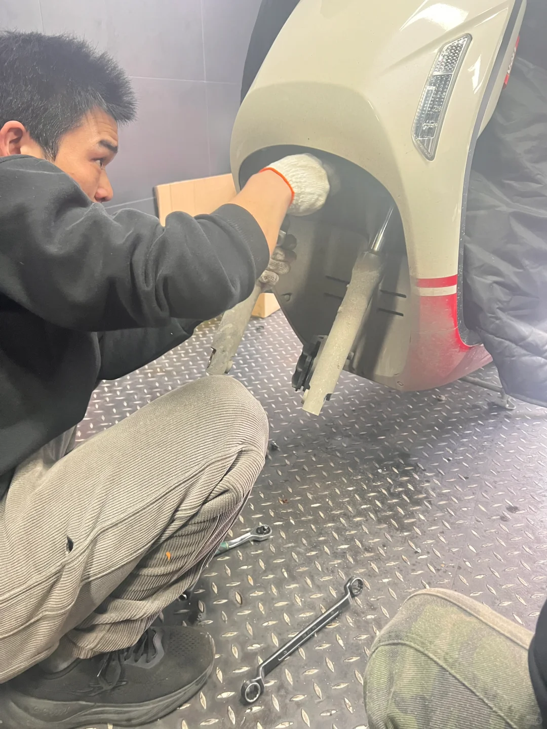 本田ns125la 更换前后避震