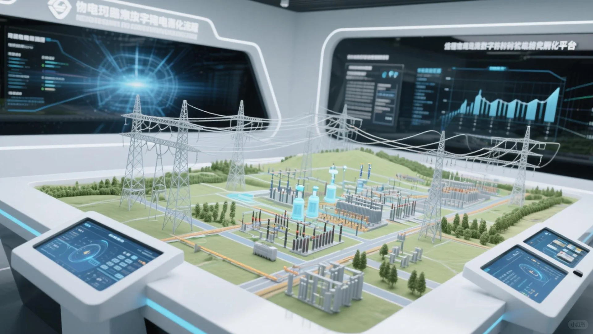 智能电网沙盘,真的很酷!