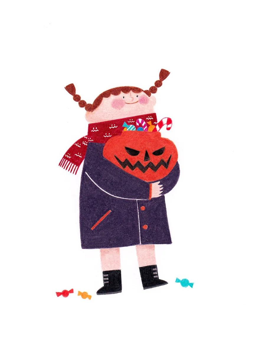 ?万圣节限定｜插画转石塑黏土