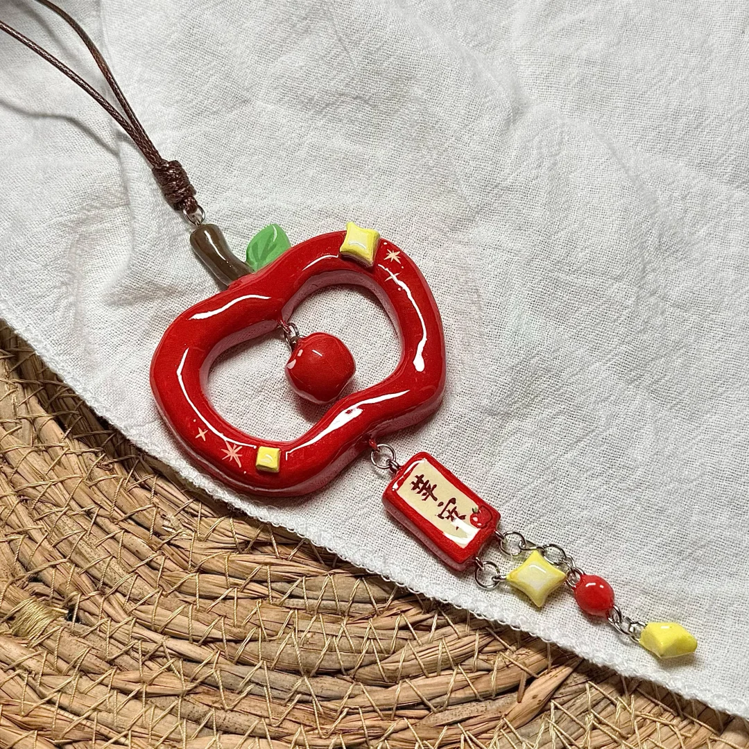 石塑粘土教程｜貌美?车挂，苹苹安安?