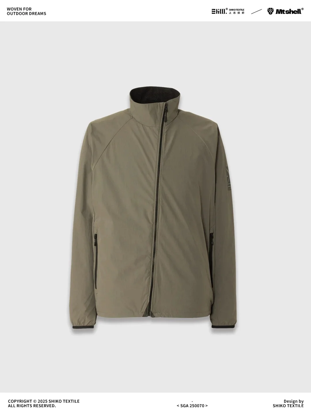 新品C0无氟DWR防水丙纶弹力轻薄软壳衣裤料