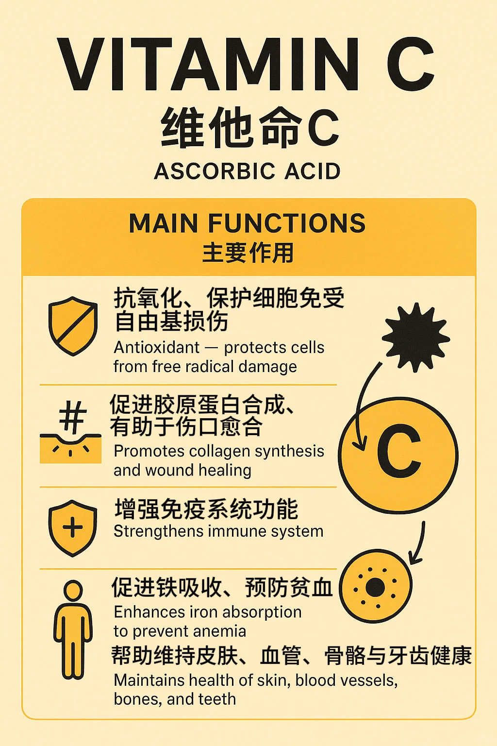 维他命C\抗坏血酸（Vitamin C）